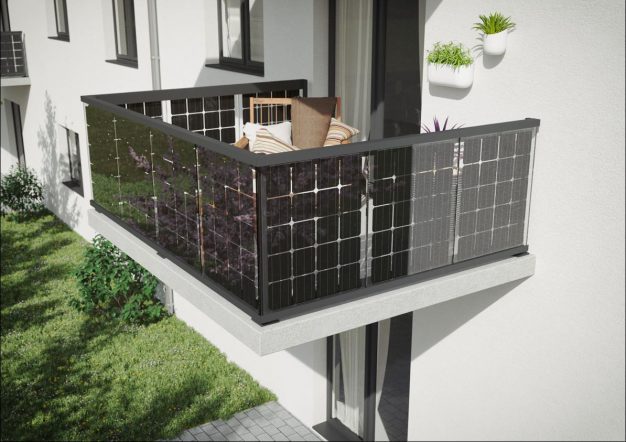 Solar Balkongeländer mit Photovoltaik