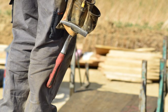 Handwerker bei der Arbeit