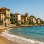 Strandvillen in Italien