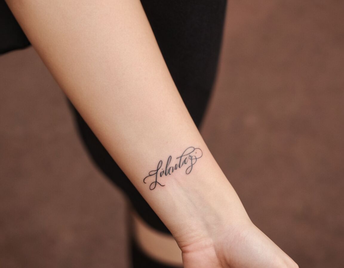 Subtile Schriftzüge mit persönlicher Bedeutung - Dezente Tattoo-Ideen für den Arm von Frauen: Stilvolle Designs für jeden Anlass