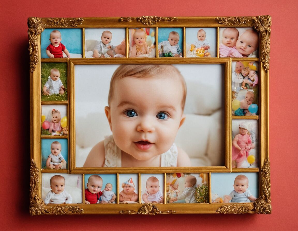 Ein Bilderrahmen mit besonderen Erinnerungen - Glückwünsche zum 1. Geburtstag: Kreative Ideen für herzliche Gratulationen