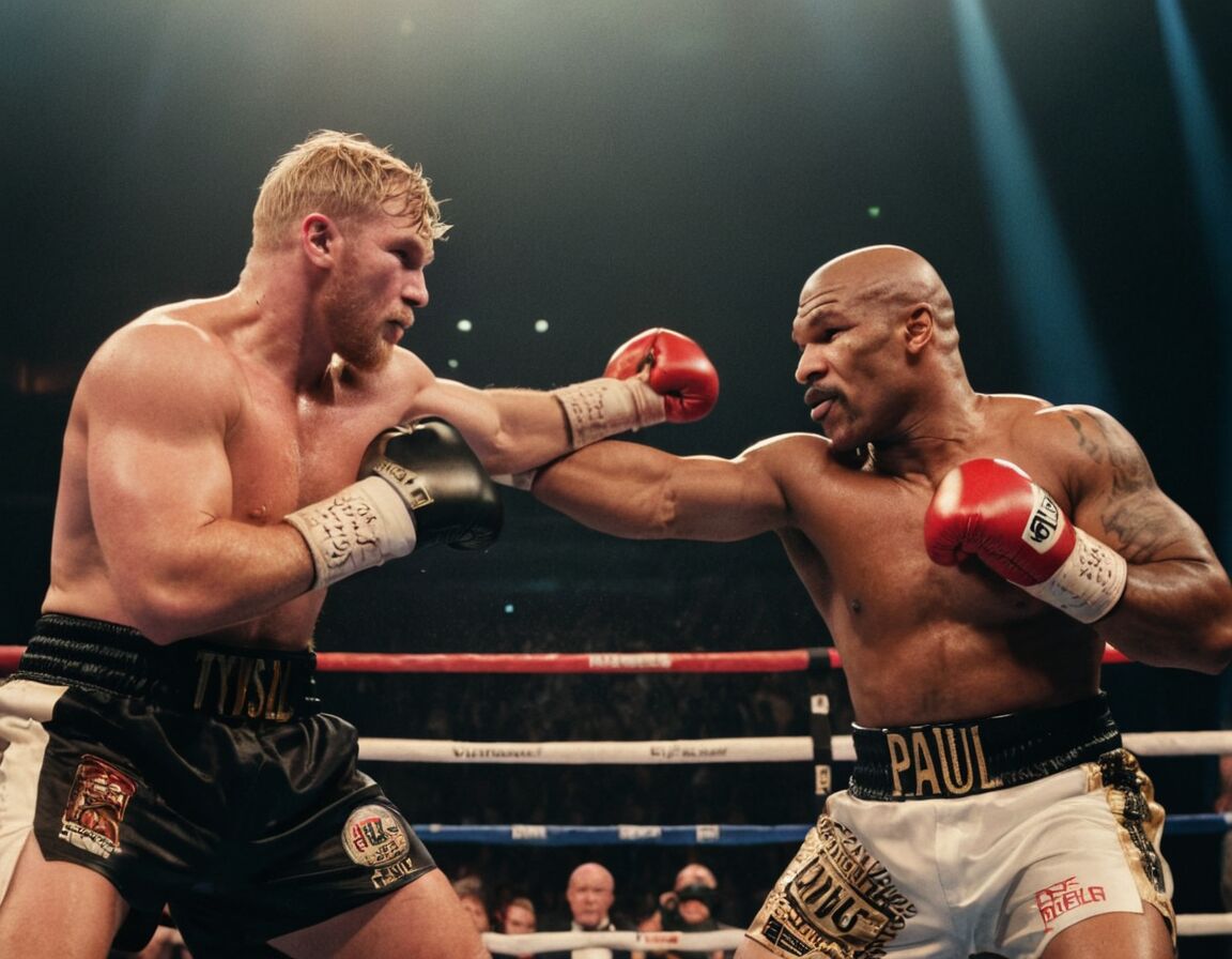 Altersunterschied prägt den Verlauf des Kampfes deutlich - Mike Tyson vs Jake Paul: Wer hat gewonnen und was bedeutet das für die Boxwelt?