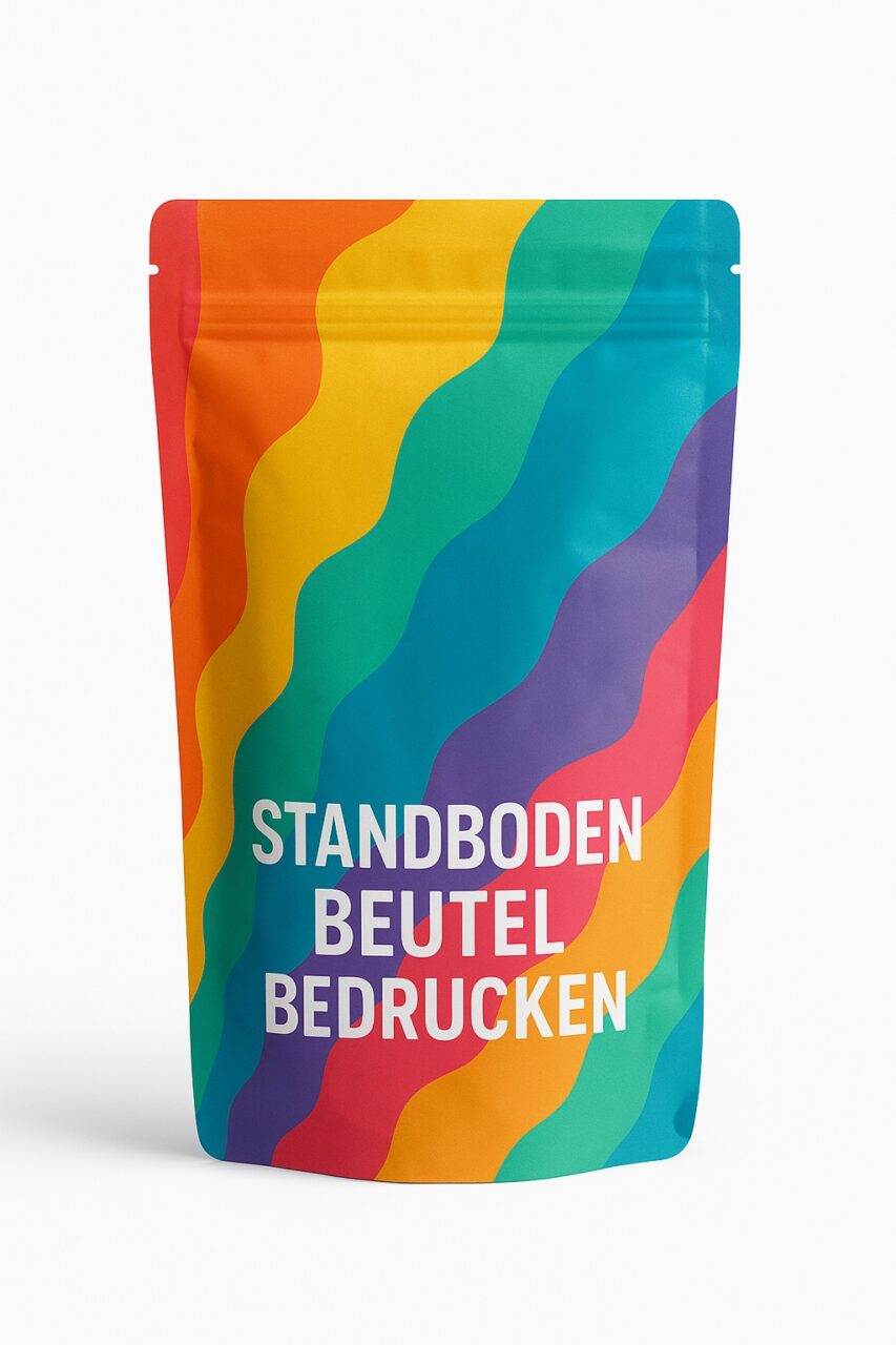 Einen Standbodenbeutel bedrucken lassen