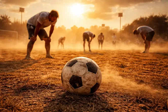 Klimawandel Fußball Spielfeld
