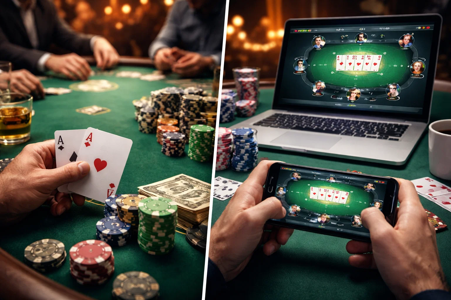 Online oder Offline pokern