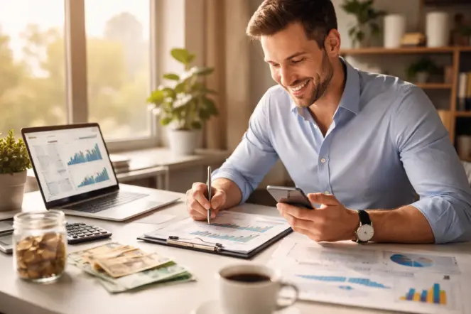 Selbstständiger mit Finanzen