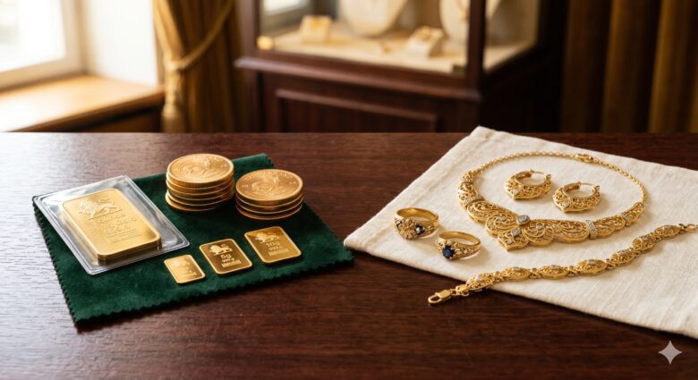 Anlagegold und Schmuckgold